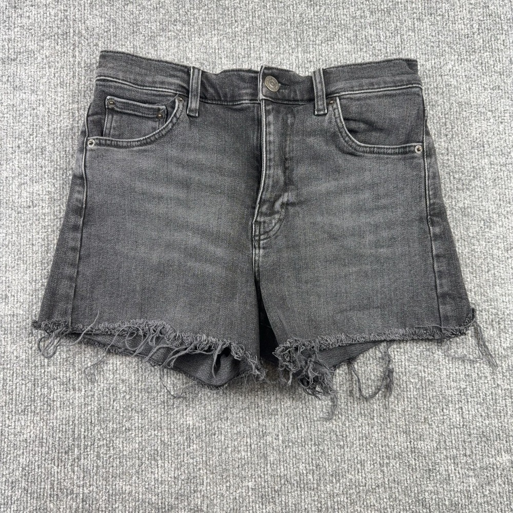BDG Shorts Womens W28 Gray Denim Cutoff Raw Hem Stretch 5 Pocket Casual Summer